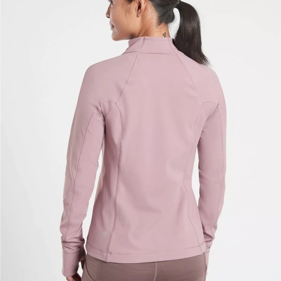 Athleta Rainier mauve half zip pullover top size L - Picture 2 of 14